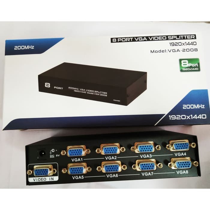 VGA SPLITTER ADAPTOR (HD) 1 TO 8 PORT