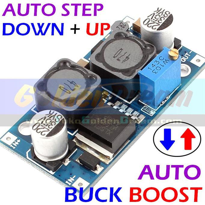 Auto Buck Boost Step Down + Up Xl6009 Adjustable Converter Regulator - Merah Efgad774 Ayo Order