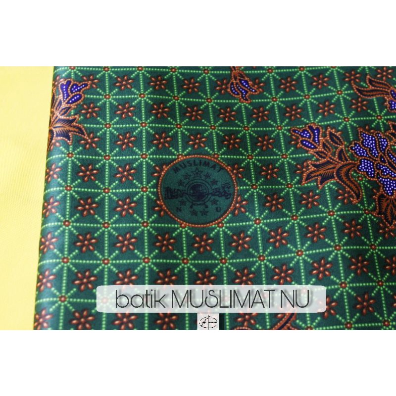 KAIN BATIK MUSLIMAT NU WARNA HIJAU TUA