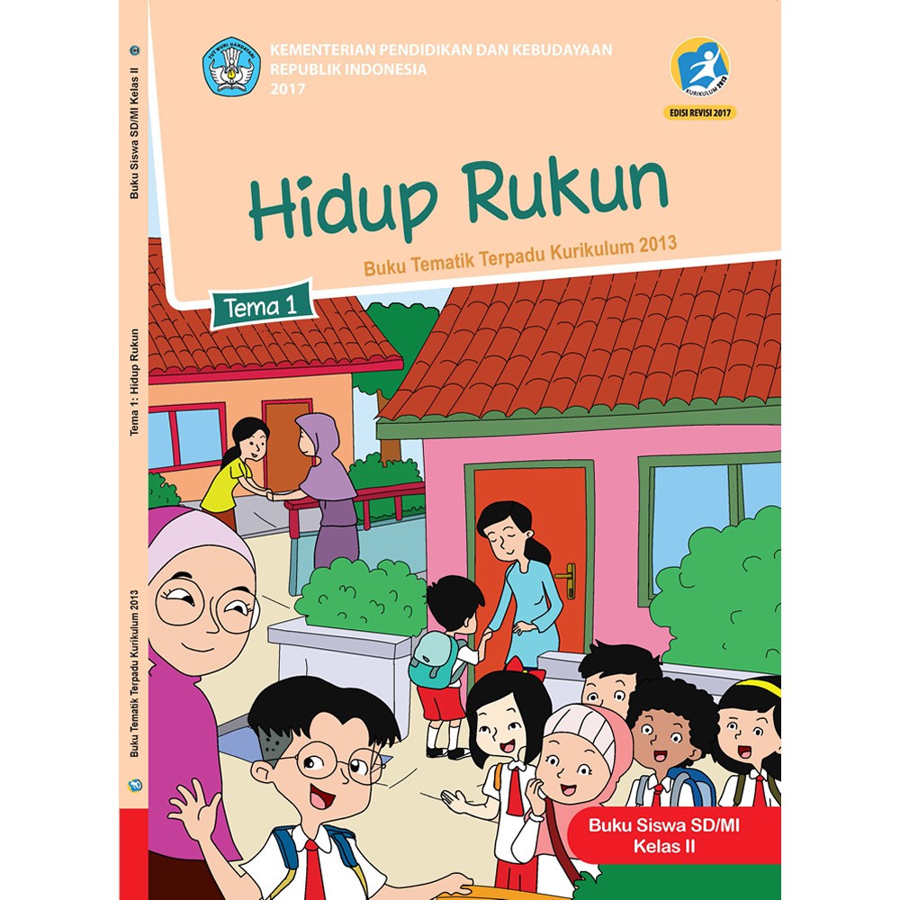 Buku Tematik Sd Kelas 2 Tema 1 Hidup Rukun K13 Revisi 2017 Shopee Indonesia