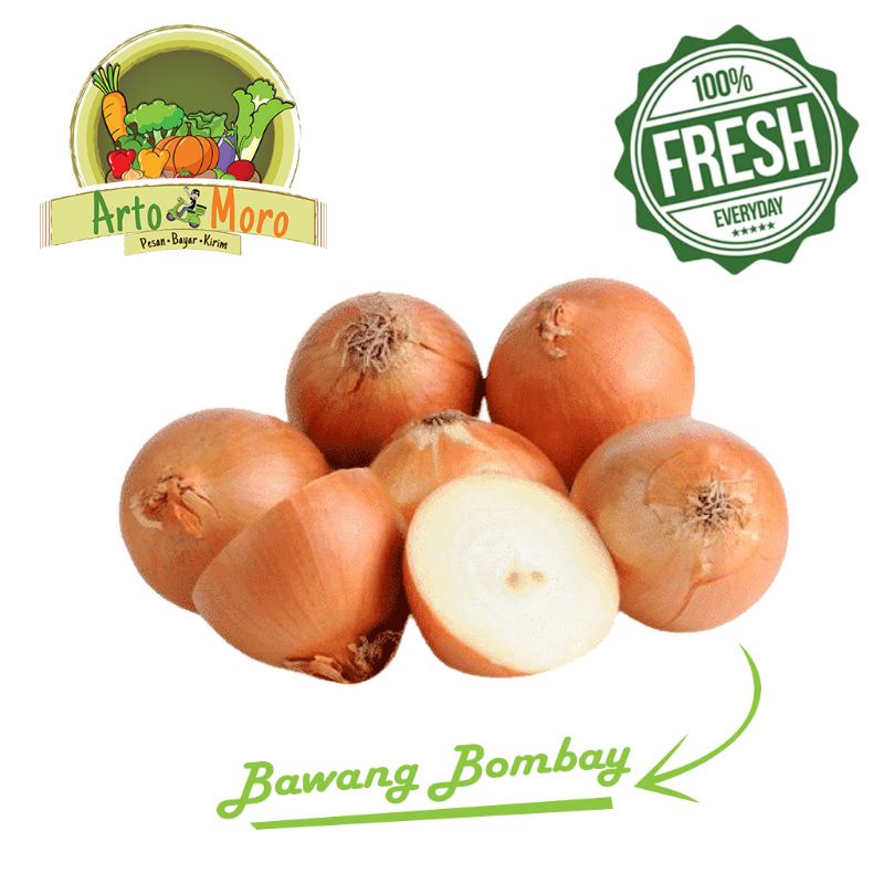 

BAWANG BOMBAY (Sayur Artomoro) 500 gram