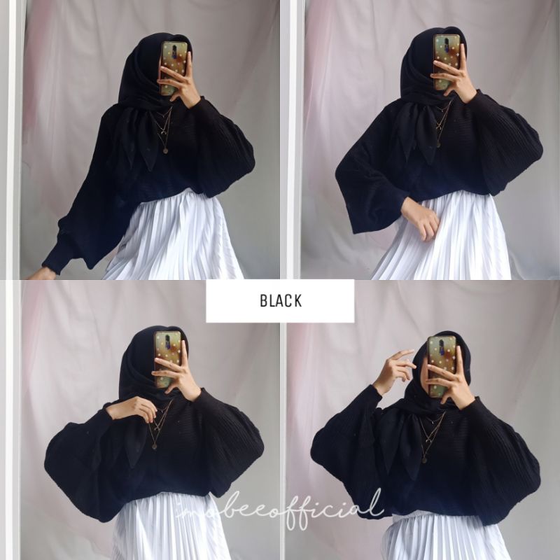 KNIT BATWING OVERSIZE // RAJUT BATWING LASPERAL // SWEATER RAJUT KALONG