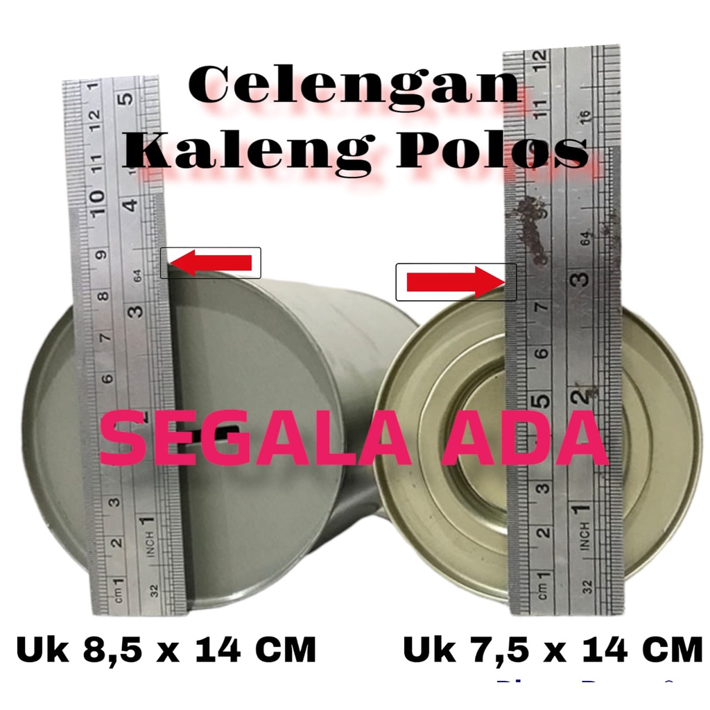 Souvenir Celengan Kaleng POLOS Berbagai Ukuran