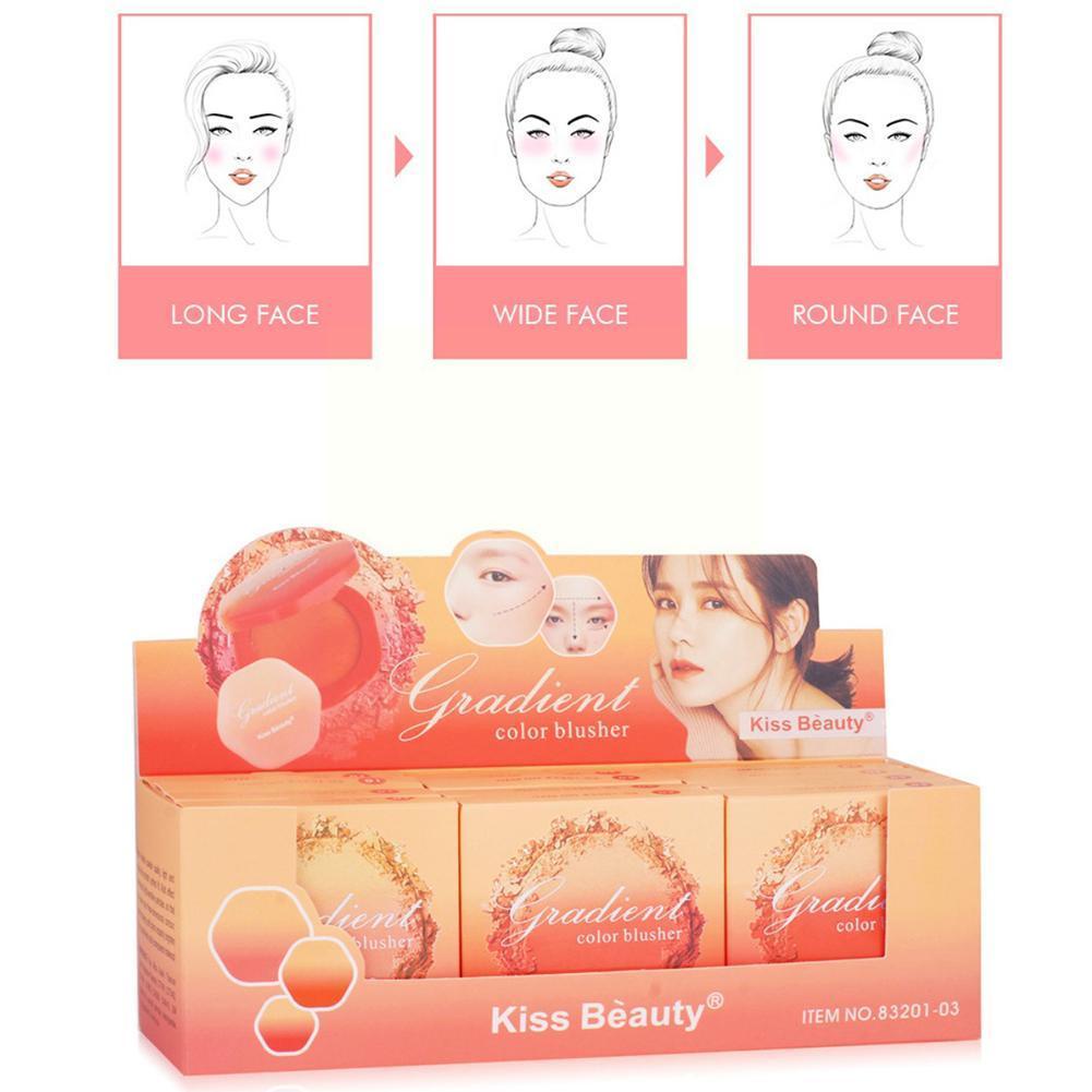 [Per Pc] Blush On Kiss Beauty Gradient Color Blusher