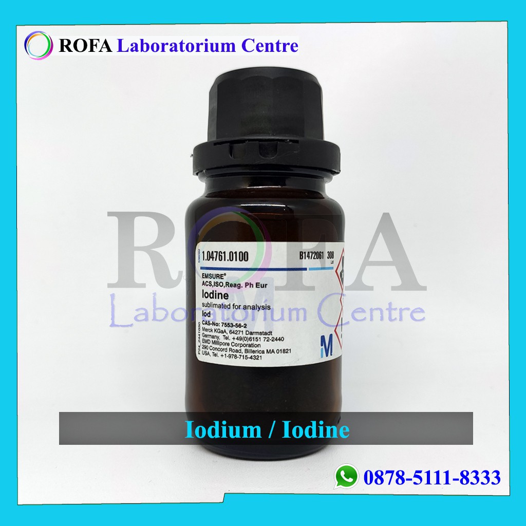 Iodine Iodin Yodium Iodium I2 Pro Analis Merck 100 Gram Shopee Indonesia