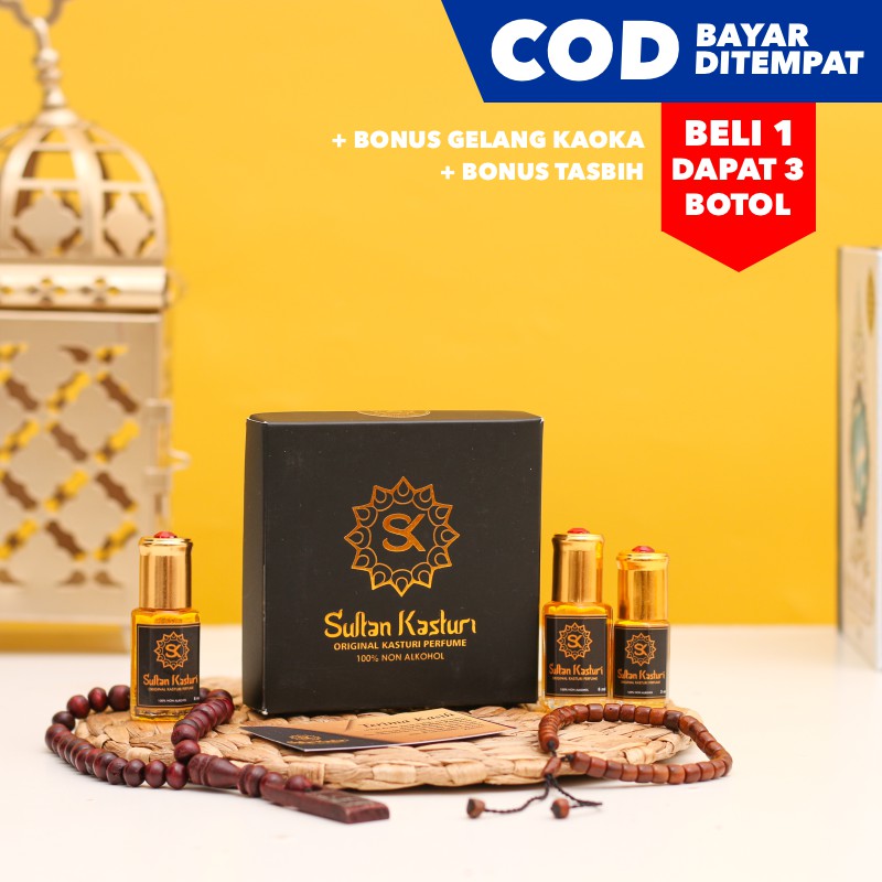 (BISA COD) Minyak Wangi Sultan Kasturi 100% Asli - Minyak Wangi Kasturi Asli