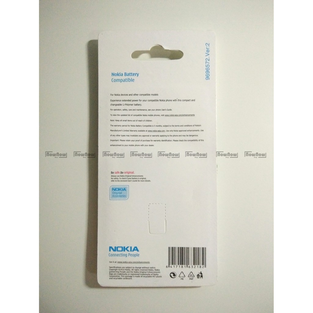 Baterai Nokia 6650 Fold 6760 Slide 6790 Surge BP-4L BP4L Original ORI OEM Batre Battery Batu Batrai