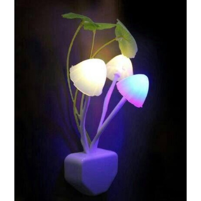 Lampu Tidur Jamur Avatar Sensorn Cahaya / Mushroom lamp LED / Night Light Lamp / Lampu Tidur Hemat Energy / Lampu Kamar Tidur Model Segi / Lampu Aesthetic / Lampu Unik