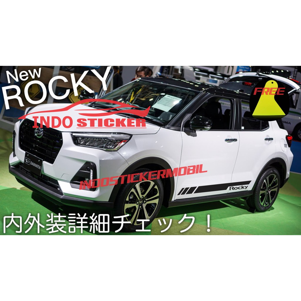 Sticker stiker mobil rocky sticker list daihatsu rocky raize custom text sisi samping