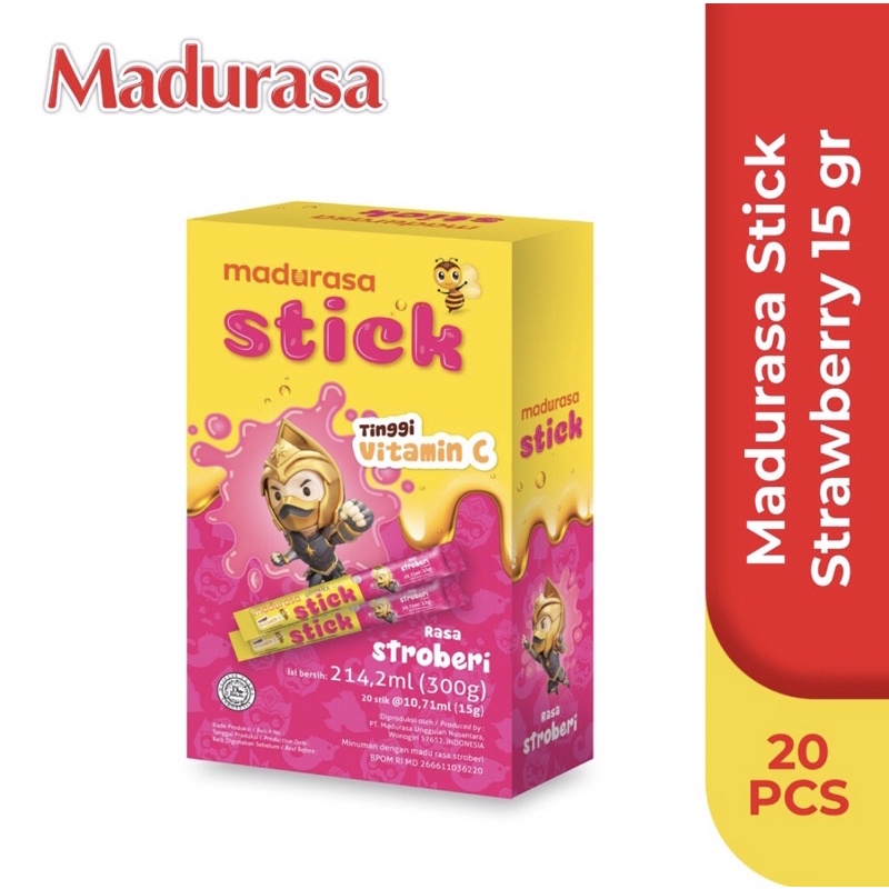 

MADURASA STICK STRAWBERRY BOX/MADURASA STRAWBERRY/MADU STRAWBERRY