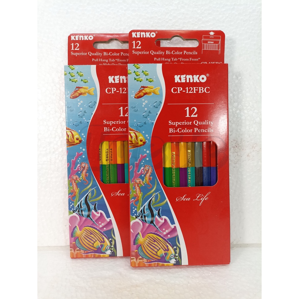 

PENSIL WARNA KENKO 2 SISI ISI 12