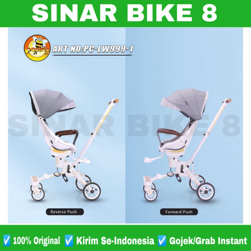 Magic Stoller  Pacific LW 999-1 dan Stroller GENIO MSGB 01 Kursi Bisa di Putar