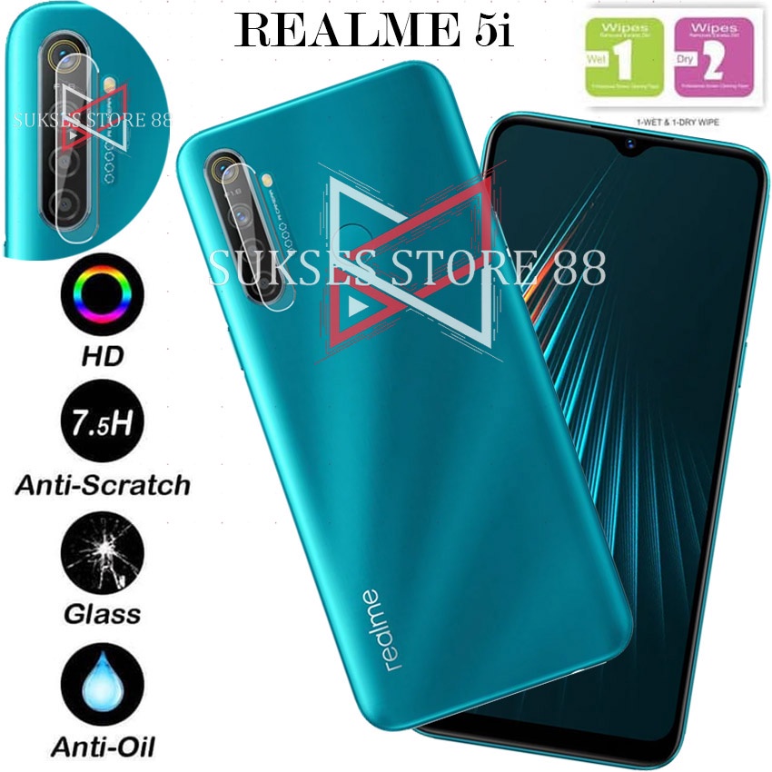 REALME 5i Tempered Glass Anti Gores Kamera Screen Protector Camera Tempered Lensa Camera HP Belakang Back Camera Protector Pelindung Kamera