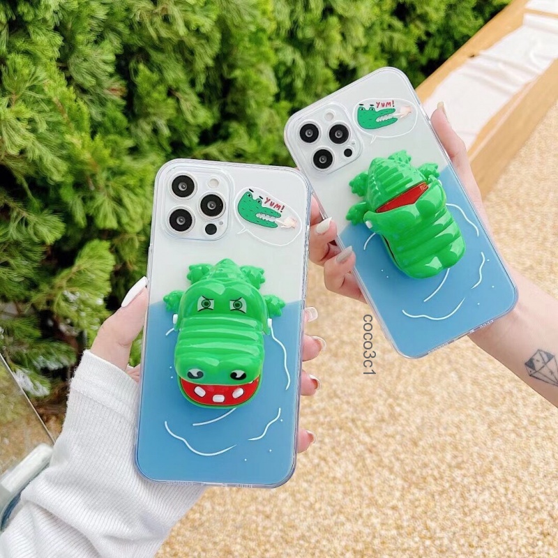 Yh case Crocodile Dentist Handphone Motif Kulit Buaya Untuk iphone 13 12 11 Pro Max XS XR 8plus 12pro