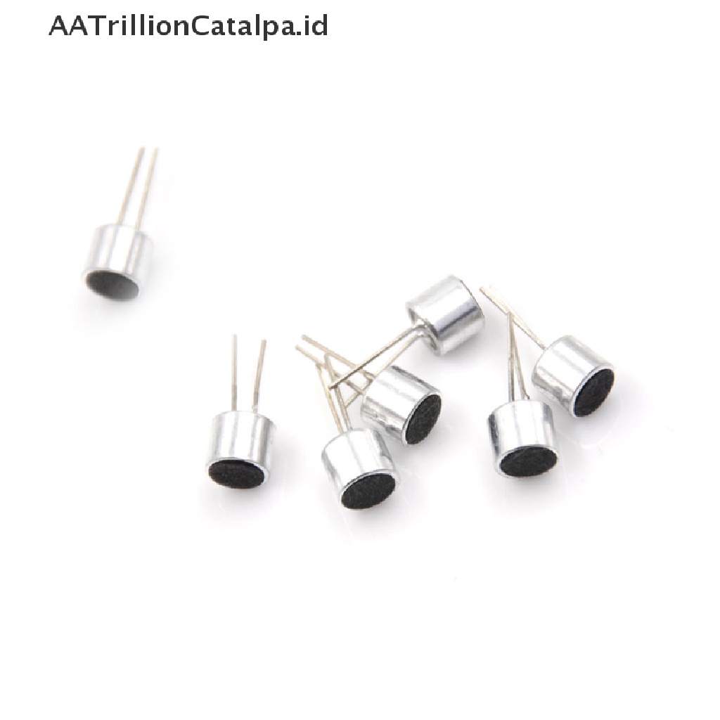 20 Pcs Mikrofon Electret 6050 Dengan Pin PCB Kondenser