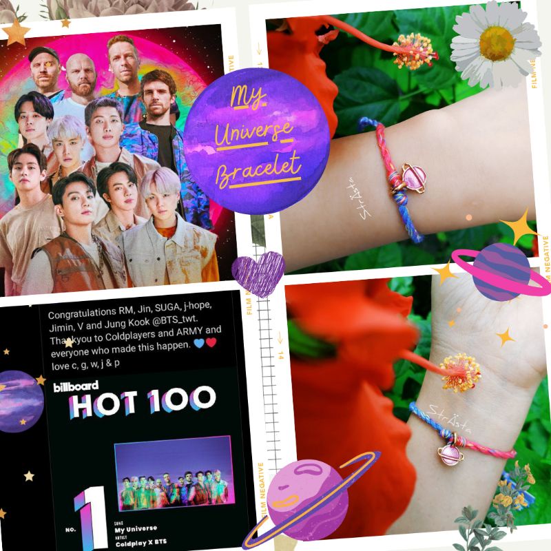 My Universe BTS x Coldplay Bracelet