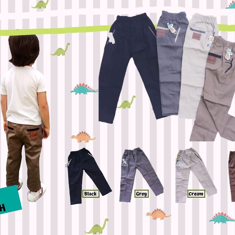 Celana Chinos Little Dino/ Celana Anak Chinos/ Celana Chinos/ Celana Panjang Anak/ Celana Anak