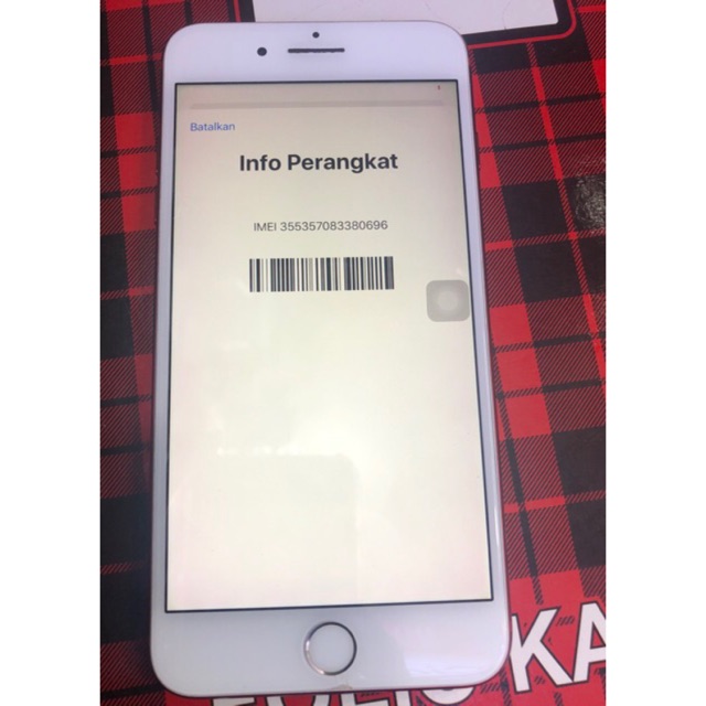 Iphone 7plus 128GB second fullset ori  warna merah