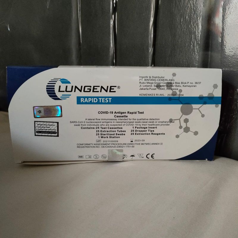 Jual Lungene Rapid Test Covid-19 Antigen Cassette Indonesia|Shopee ...