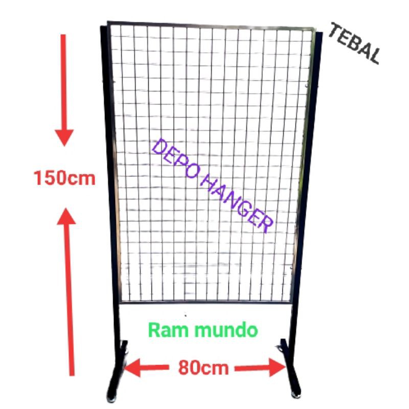 Rak Ram Mundo Plus Kaki Berdiri 80×120