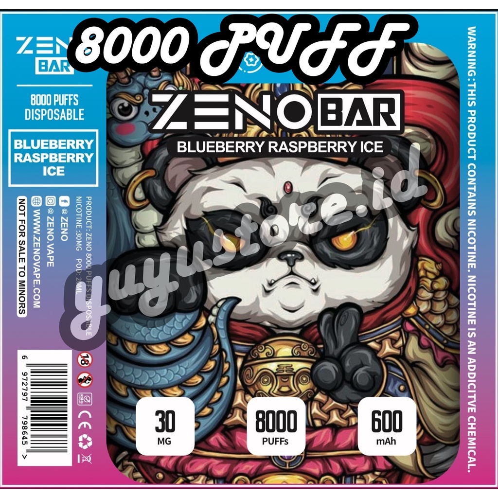 Zeno Bar Disposable Pods Bar Rechargeable / Vape Sekali Pakai - 8000 Puff All Flavors