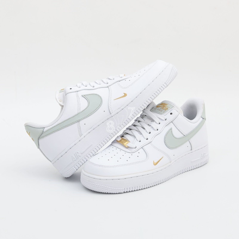 white grey gold air force 1