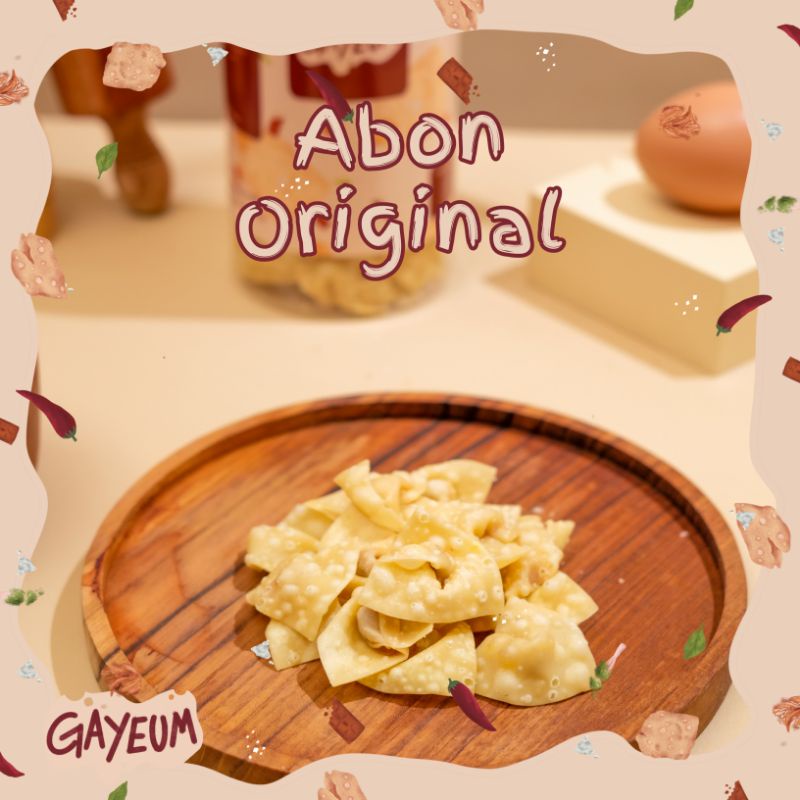 

Gayeum Keripik Pangsit (Abon) 250gr