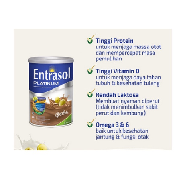 

Entrasol Senior Vanila Coklat 400 Gr Susu Dewasa 400Gr 008