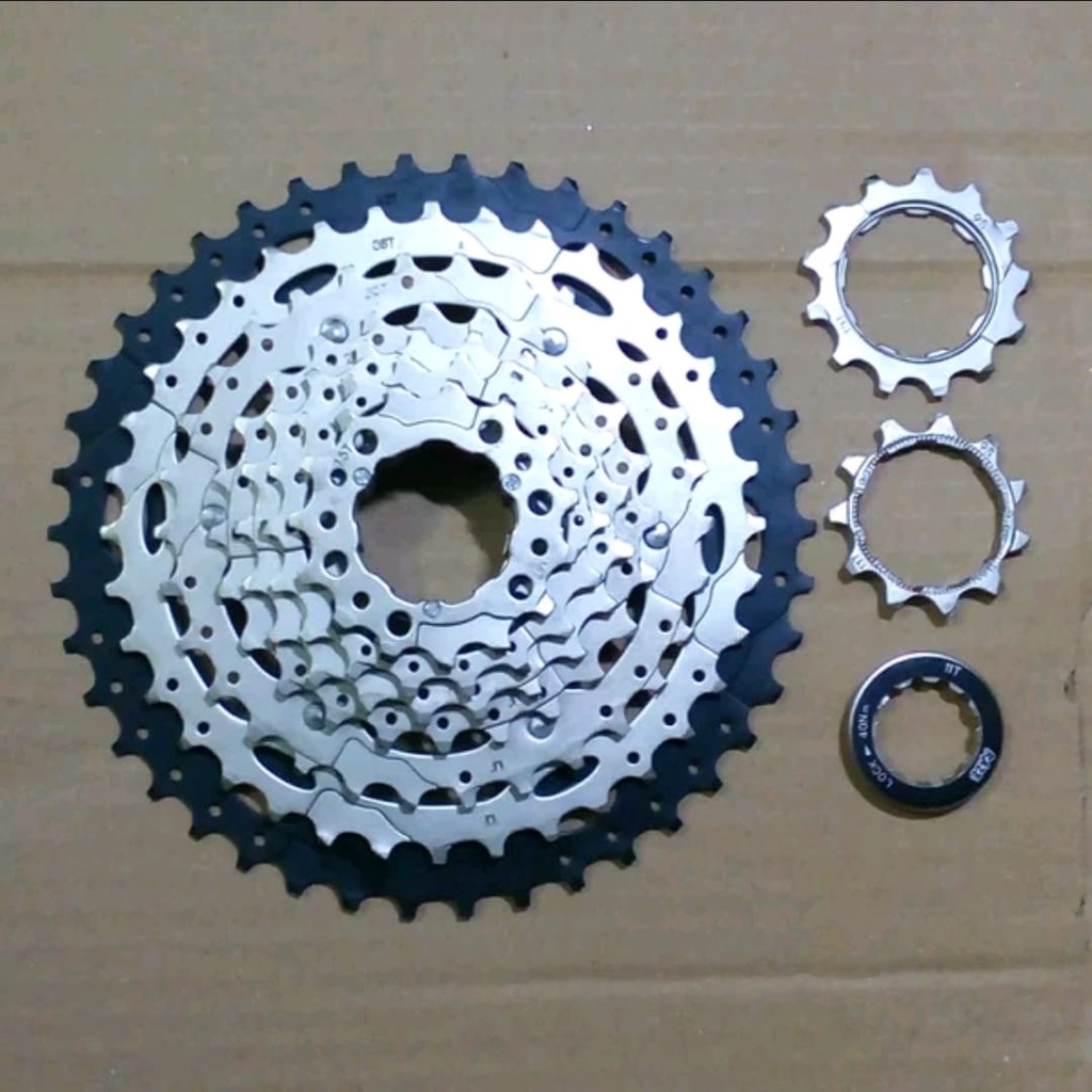 TERMURAH!!! Sprocket Sepeda 9 Speed 11-42T / RAZE Silver / Realpict