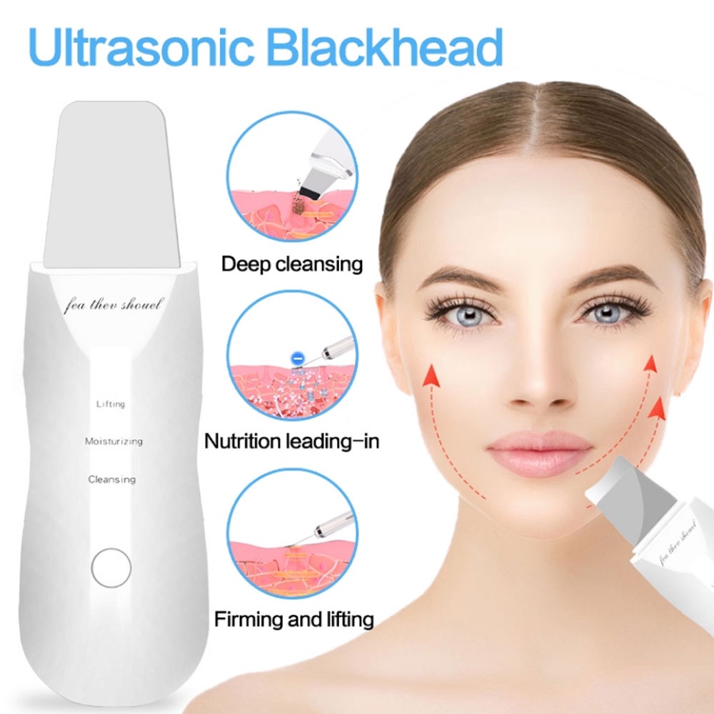 Ultrasonic Peeling Blackhead Removal Pore Cleaner Face Skin Scrubber Facial Cleaner