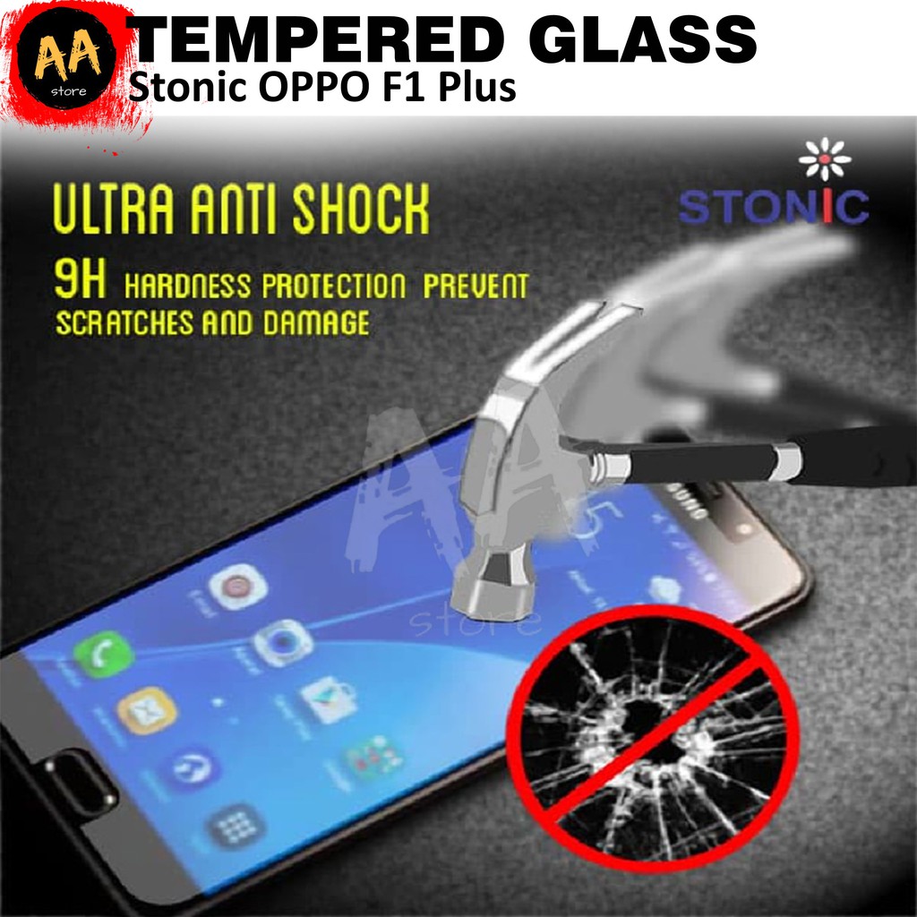 Tempered Glass Protector/Anti Gores Kaca HP/Smartphone Oppo F1 Plus