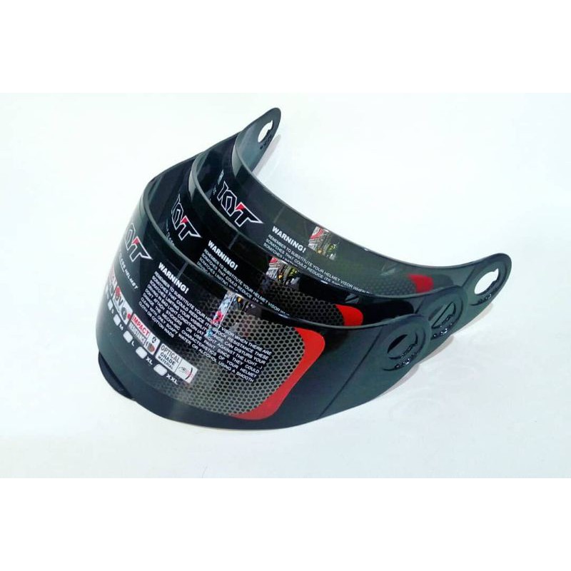 Kaca visor helm kyt x rocket darksmoke original