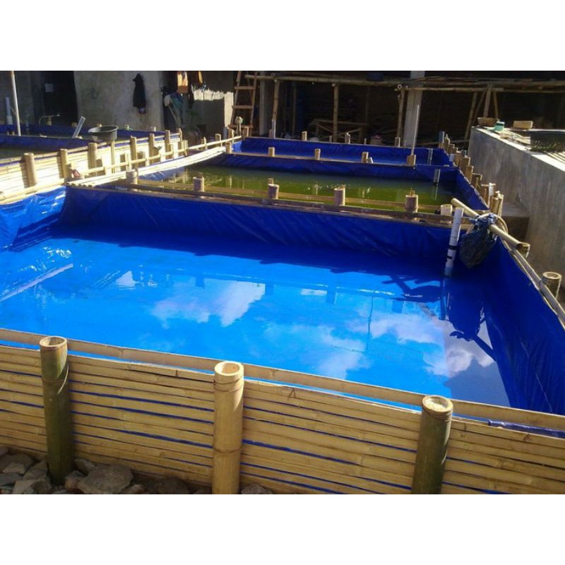 kolam terpal kolam ikan 400x600x100 cm 4x6x1 m