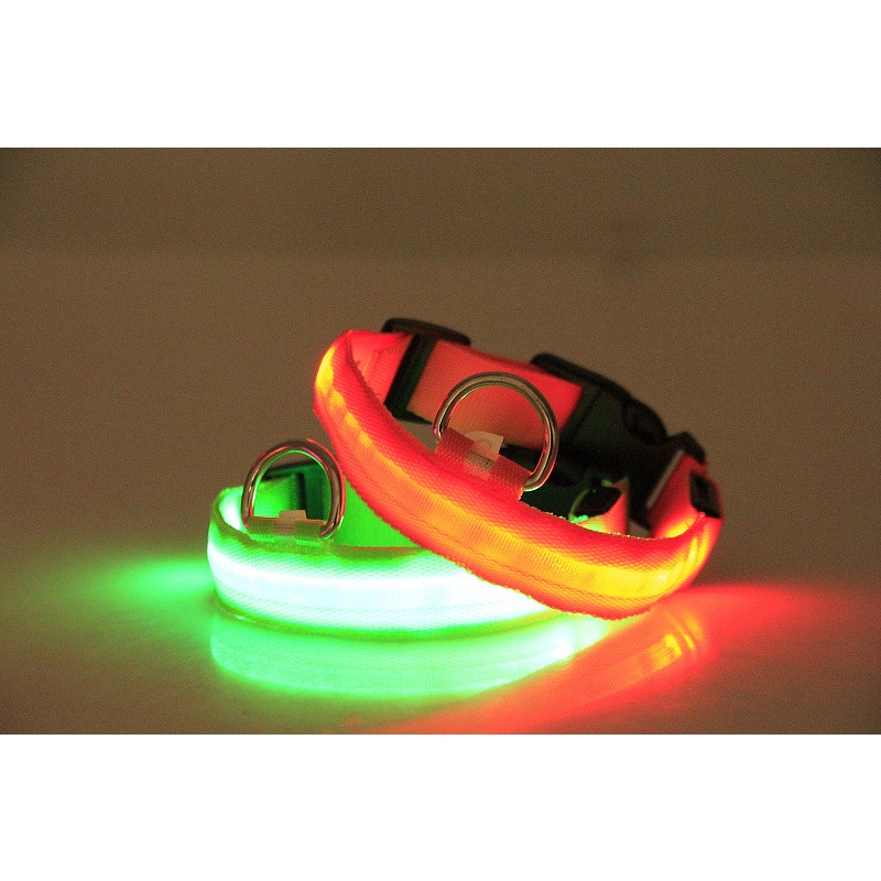 LED Pet Collar Kalung Kucing Anjing LED Motif Lucu Bisa Di Charge