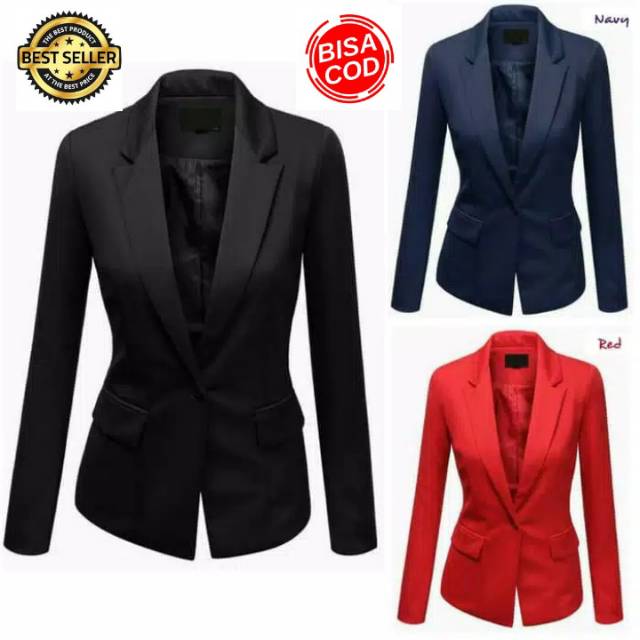 Jas Blazer Wanita Kekinian Jas Semi Formal   Cardigan Wanita  Blazer