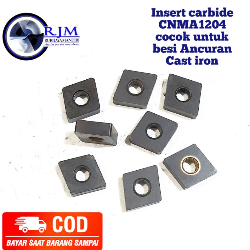 Insert carbide CNMA12 cocok untuk pahat bubut material besi Ancuran Cast iron