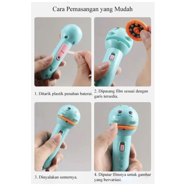 MURMURE.BABY | MAINAN ANAK SENTER PROYEKTOR / FUN FLASHLIGHT / MAINAN PROYEKTOR GAMBAR / MAINAN EDUKASI