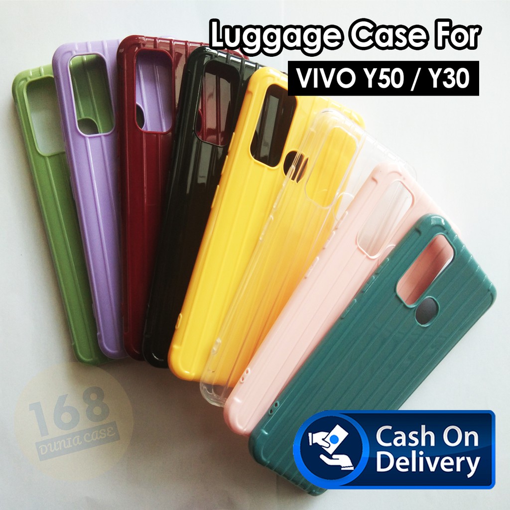 Case Vivo Y30/Y50 Koper Luggage, Case Koper, Case Luggage, Case Silikon, Jelly Case, Case HP, Casing