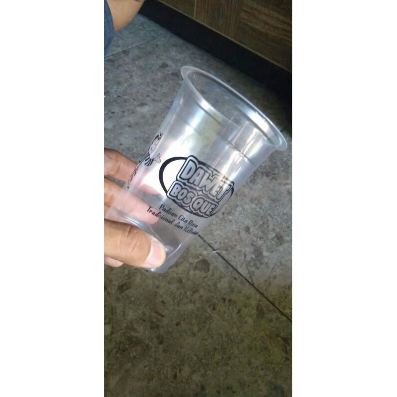 Gelas Plastik + Sablon