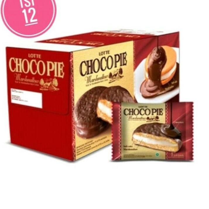 

Xpress✔️ Lotte Chocopie 28gr ( Isi 12pcs ) / Choco pie coklat Marshmallow / keju richees