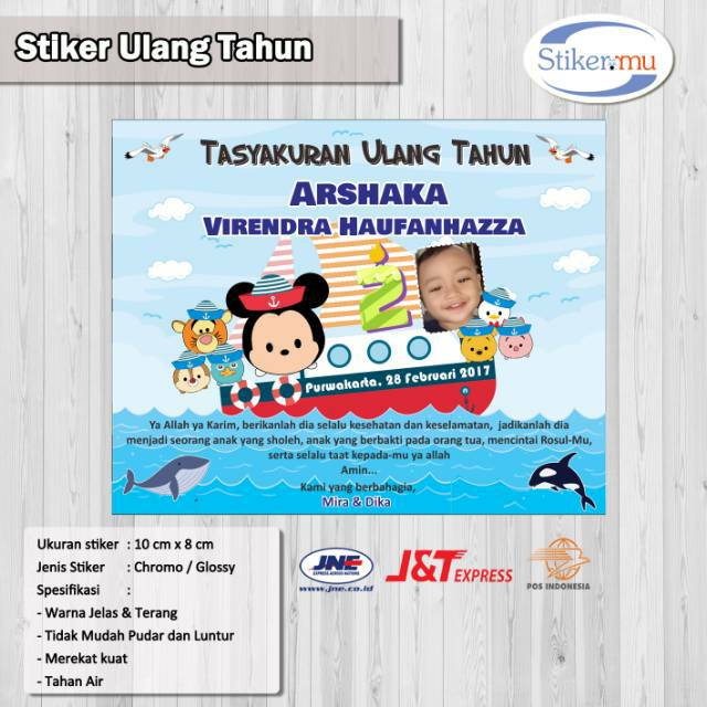  Stiker  Label Ulang  Tahun  Shopee Indonesia 