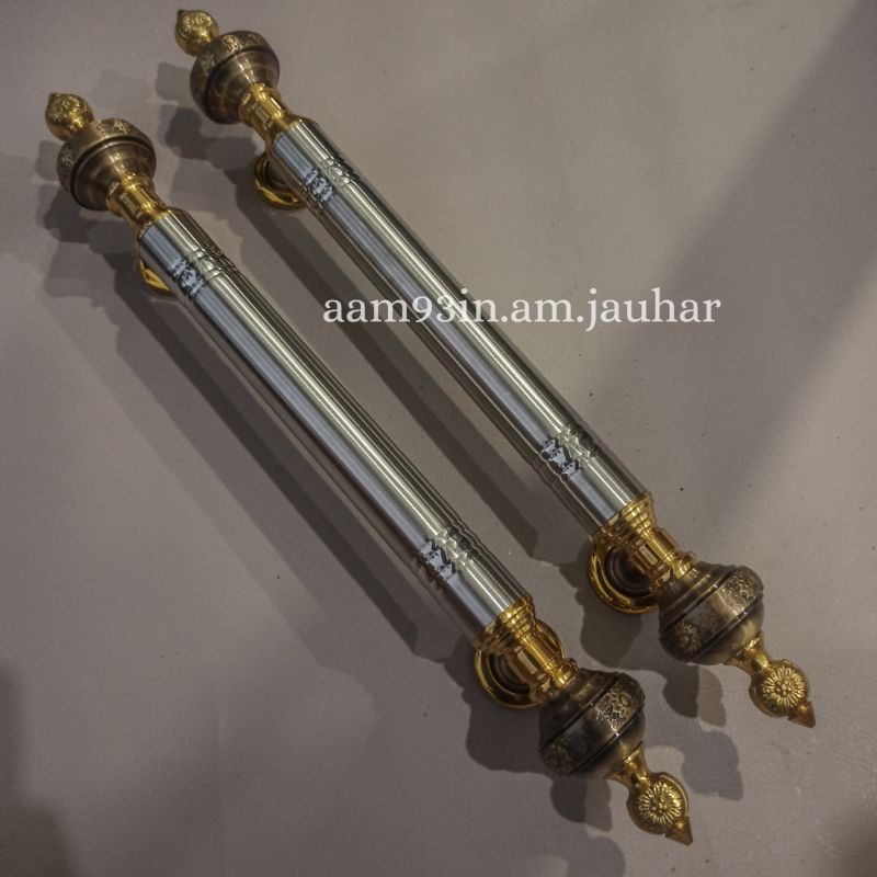 Handle pintu rumah MATAHARI 47 cm Stainles kuningan tarikan gagang kunci Door Pull 1,25 KG As Baut 2