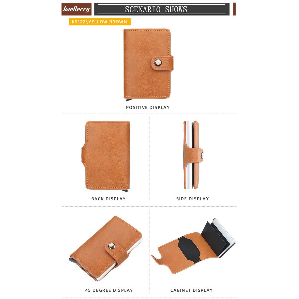 BAELLERRY K9122 Dompet Pria Bahan Kulit PU Leather Premium WATCHKITE WKOS