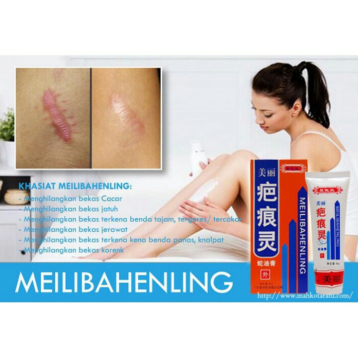 CREAM MEILIBAHENLING 40GR - PENGHILANG BEKAS LUKA BPOM