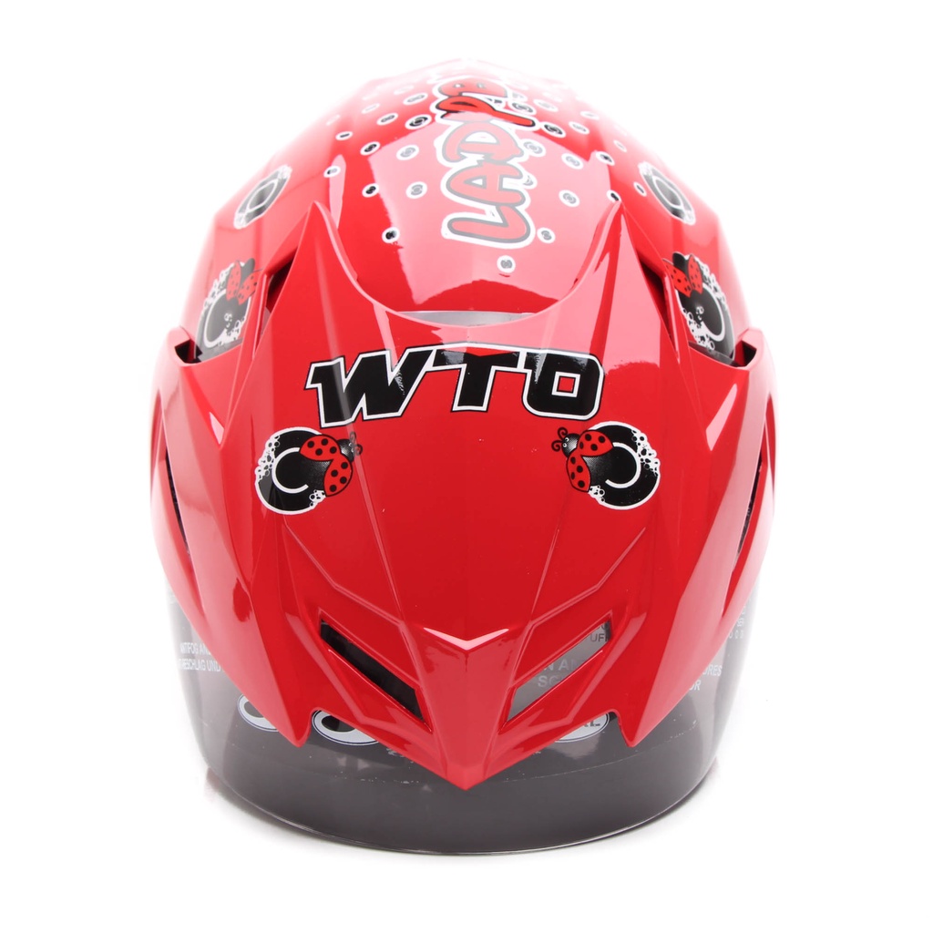 Helm WTO Z1R Pet - Ladybird - Merah - Half Face ALL SIZE