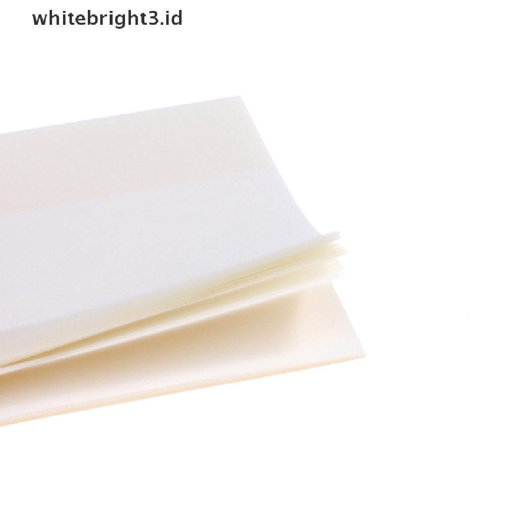 (whitebright3.id) 50 Lembar Kertas Memo Sticky Note Transparan Anti Air