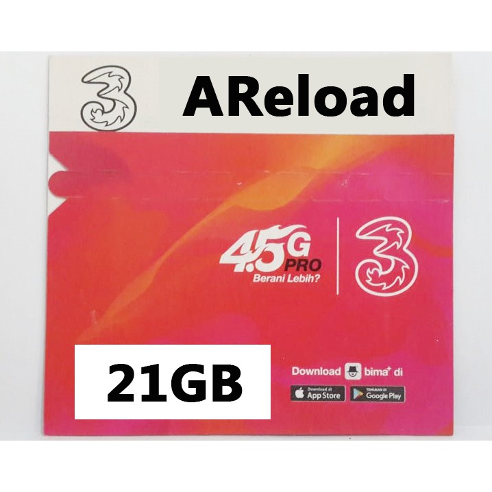 PERDANA TRI UL 21GB (Happy Unlimited Youtube+7GB)