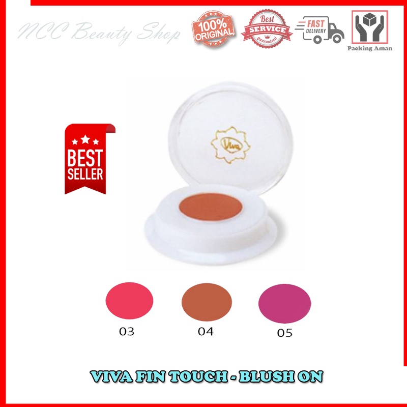 * NCC * Viva Blush On Fin Touch BlushOn Make Up Blush On Wajah - Netto 2 gr