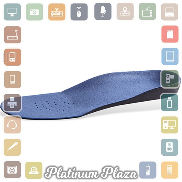 Alas Kaki Sepatu EVA Flatfoot Orthopedic Feet Cushion Massage Insole Size 38-40 - E003`1PG7KK-- Blue