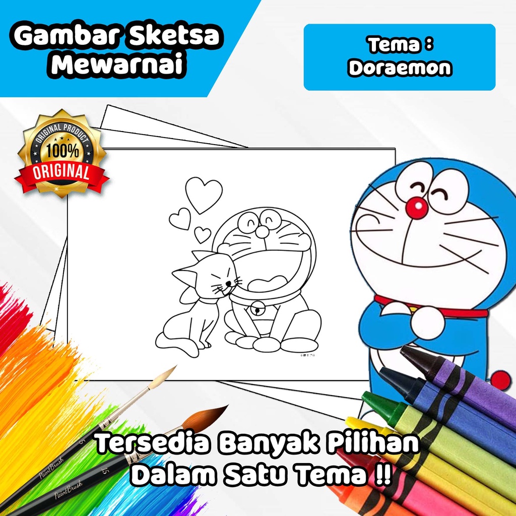 

Gambar Sketsa Mewarnai ~ Doraemon/ Seketsa Lukis / Drawing Sketch / Menggambar